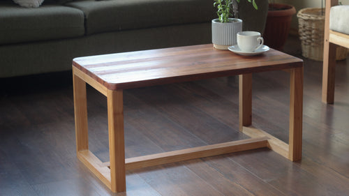 Mesa de centro. Madera reutilizada Roble Pellín.
