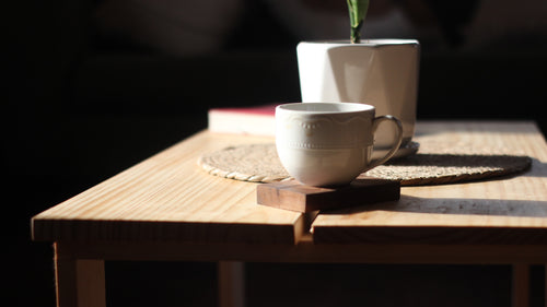 Mesa de Centro Madera - Fabricación Chilena - Minimalista - 4 posavasos de regalo!.