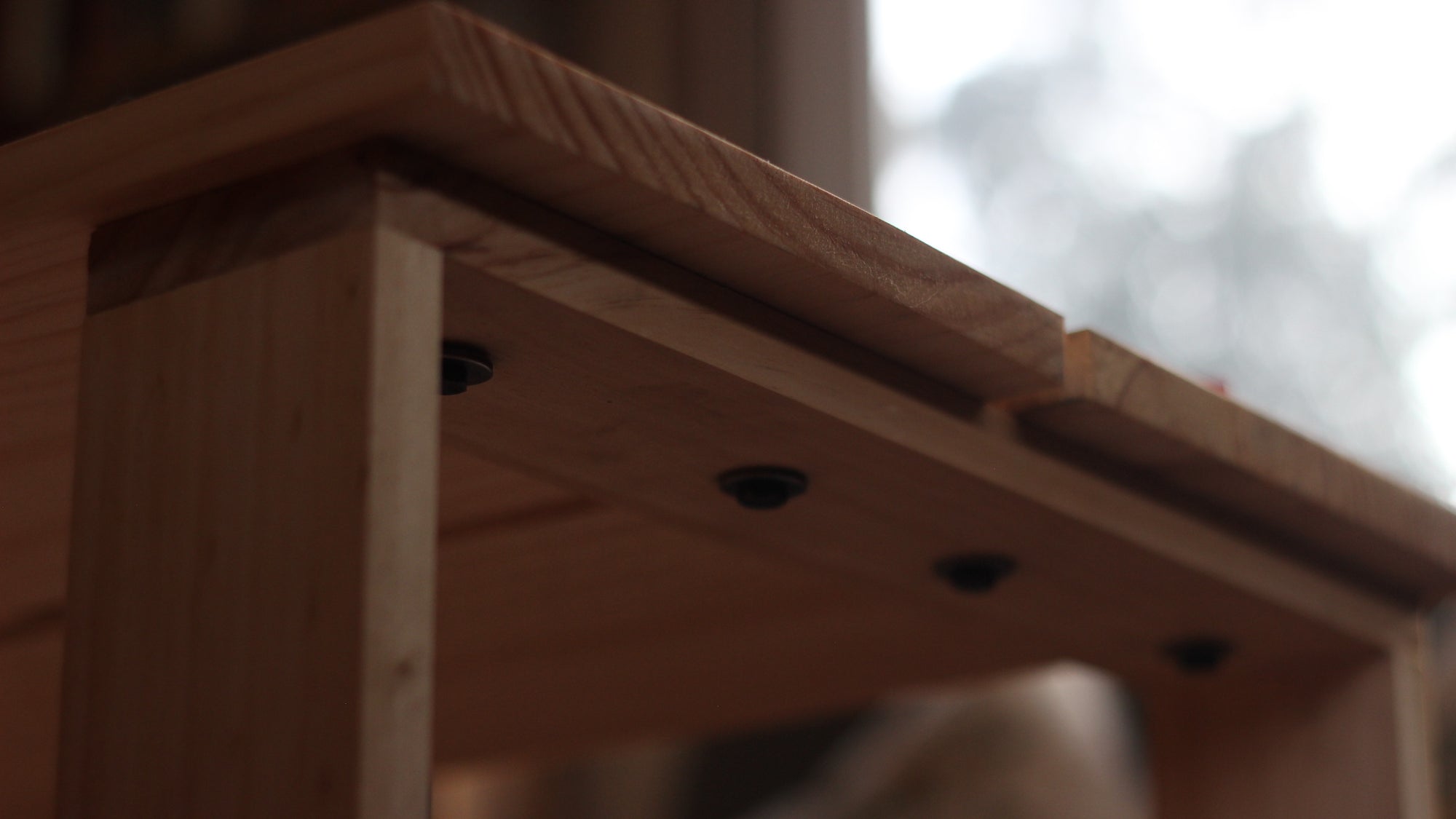 Mesa de Centro Madera - Fabricación Chilena - Minimalista - 4 posavasos de regalo!.