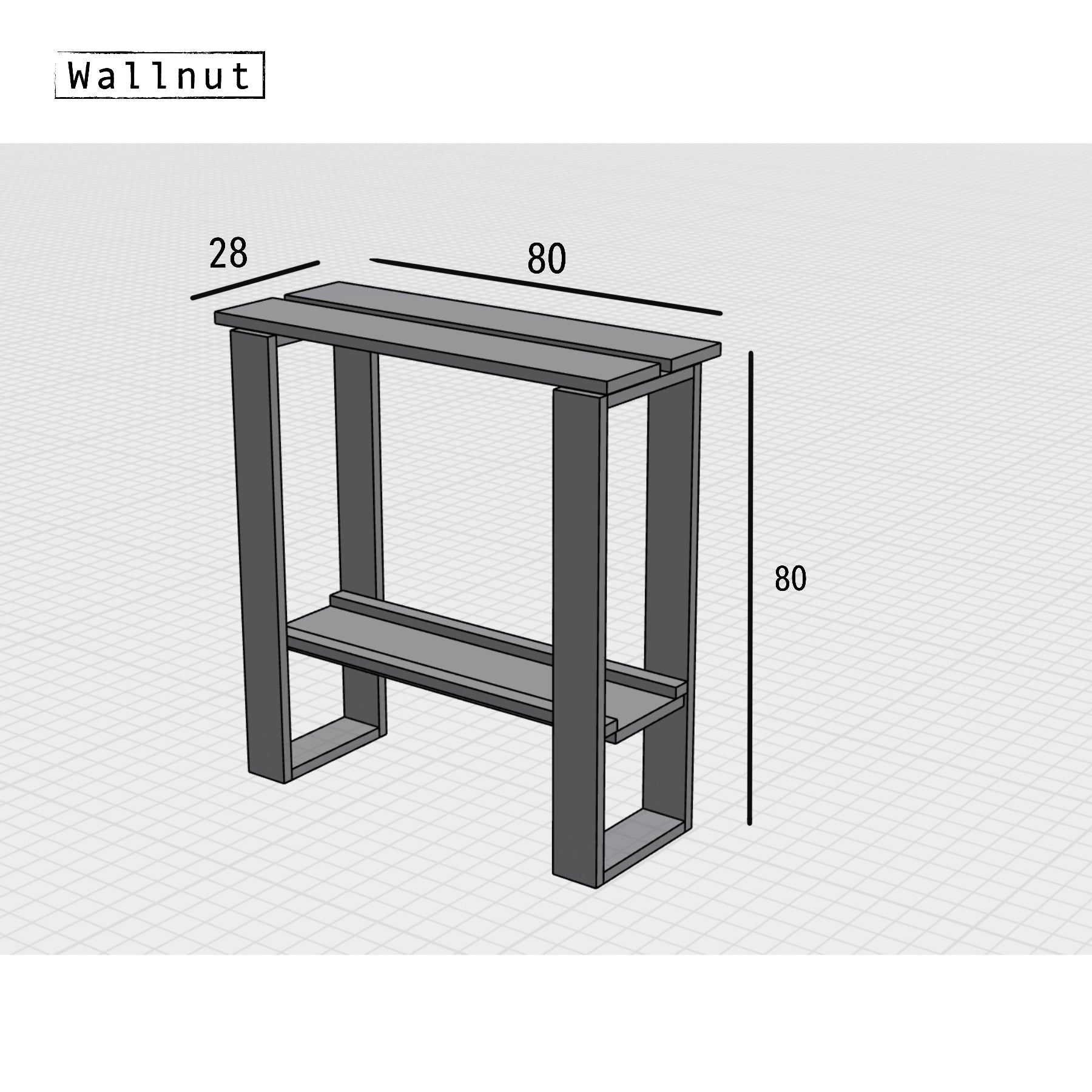 Mesa Arrimo Madera - Fabricación Chilena - Minimalista  - Colección Raíz